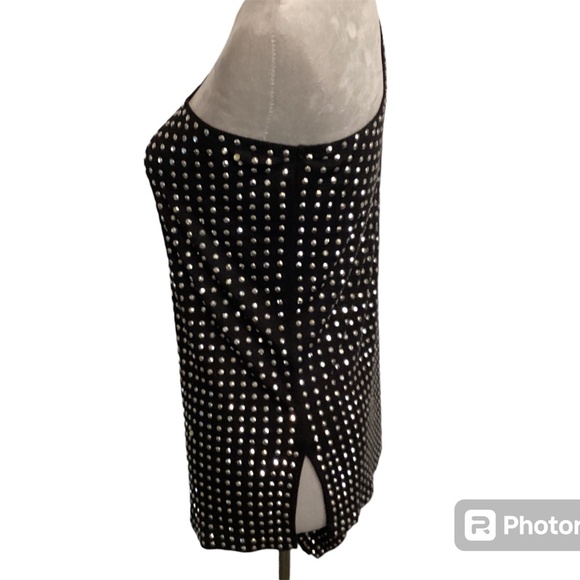 MICHAEL Michael Kors Black and White One-Shoulder Tunic - Picture 2 of 9